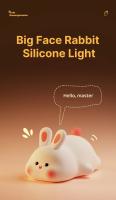 Luz Nocturna LED Lindo Oso Panda Cordero Silicona Toque Recargable Por USB Para Decoración De Dormitorio Regalo De Cumpleaños Para Niños - details 12