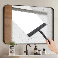 Cepillo De Ducha Para Vidrio Con Portador De Silicona Limpia Puertas De Ducha Y Espejos De Baño Material De Goma Y Plástico Herramienta De Limpieza Ecológica Para Ventanas Y Paredes De Vidrio - details 4