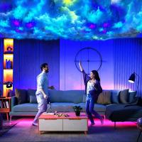 Tira De Luces LED 3D Nublado De 64FT Control Por App Bluetooth 256 Colores Música USB Iluminación De Ambiente Para Dormitorio Y Game Room - details 0