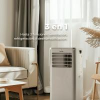 EVVO Aire Acondicionado Portatil 3 in 1 Clima P9, silencioso, 9.000 BTU, con Mando a Distancia, Superficie 20m2, Blanco - details 0