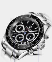 Reloj De Pulsera De Cuarzo Para Hombre PAGANI DESIGN 2024 Multi Zona Horaria 40MM Marca Top Lujo Cronógrafo VK63 Acero Inoxidable Resistente Al Agua - details 5