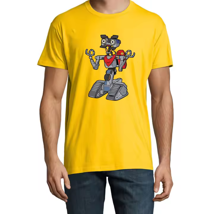 Camiseta Cortocircuito - Jonnhy 5 - Película ciencia ficción años 80 - Algodón premium Unisex - 1