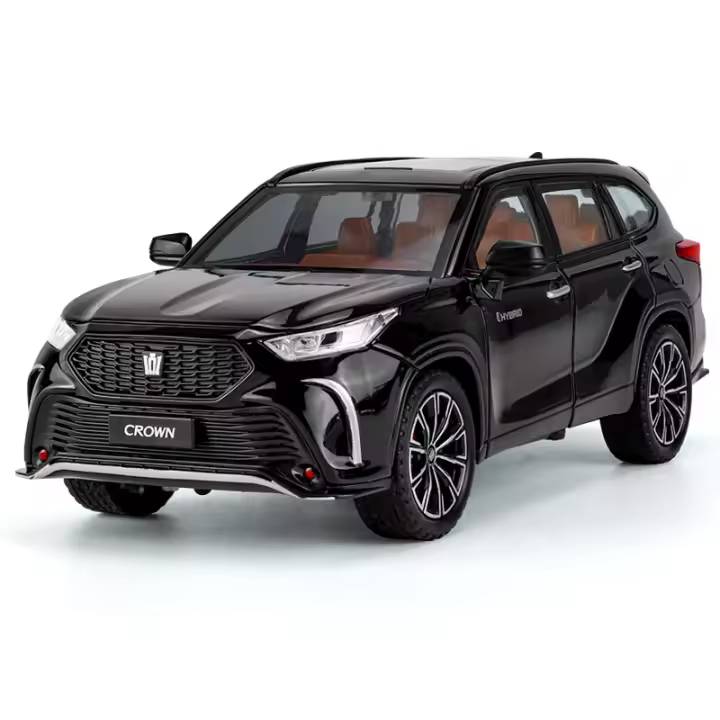 Toyota Crown Kluger Off-Road SUV Modelo De Coche De Colección Diecast 1:24 Con Sonido Y Luz Vehículo Miniatura Juguete Para Niños - 1