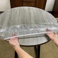 Mantel Desechable De Plástico Transparente Y Grueso PE Para Proteger La Mesa Y Decorar. Apta Para Redonda O Cuadrada Con Boca Elástica. - details 21