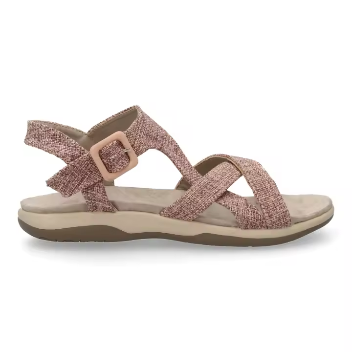 PuntoSalao Sandalias planas cómodas para mujer color lila VR5-1655 - 1