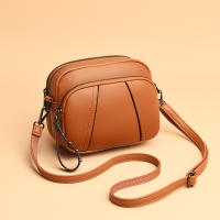 Bolso De Hombro Crossbody Para Mujer En PU Suave Con Cierre De Cremallera Y Detalles De Acero Inoxidable Estilo Fashion Solid Color - details 2