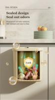 Basurero Colgante Con Tapa Gran Capacidad Para Cocina Ecológico Y Práctico Bins De Residuos De Pared Montado Basura - details 4