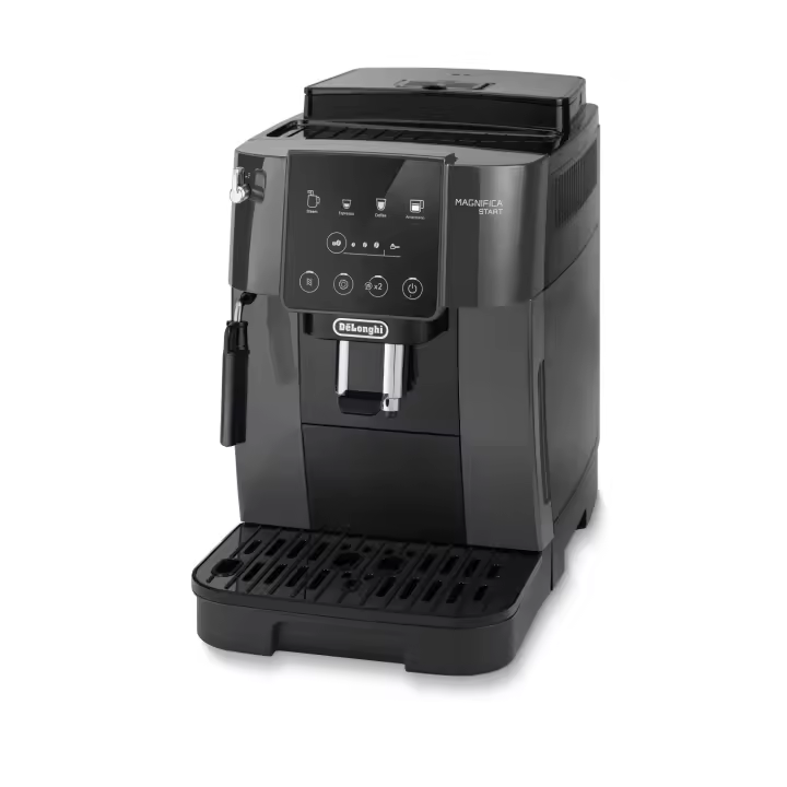 Delonghi - Magnifica Start Cafetera Superautomática. Incluye molinillo, pantalla táctil, 15 bares de presión, capacidad 1,8L, 1450W. Modelo ECAM220.22. Negro Gris - 1