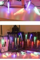Cadena De Luces LED Solar Para Hielo Columna De Hielo Luz Color Exterior Jardín Camping Impermeable Navidad - details 8