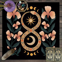 Mantel De Taro Con Doce Constelaciones Y Cielo Estrellado 1pc Decoración De Juego De Tarot Estilo Moderno Poliéster 100% - details 76