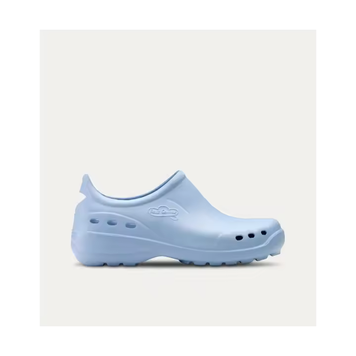 Zapatos Sanitarios de mujer celeste   Textil, extraible, efecto memoria y antibacteriano - 1