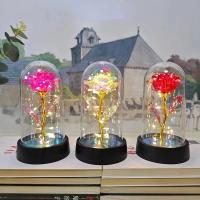 Luz De Noche Rosada Realista Luz LED De Simulación De Rosa Para Fiesta Y Decoración De Interior Regalo Ideal Para Día De San Valentín - details 5