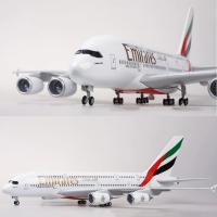 Modelo De Avión Airbus A380 UAE/Emirates Juguete Grande De 18 Pulgadas Escala 1/160 Con Base Kit De Modelismo Aeronáutico - details 0