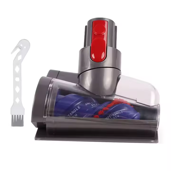 Cabeza De Cepillo Motorizada Mini Para Aspiradora Dyson V7 V8 V10 V11 V15 Herramienta De Limpieza De Pelo De Mascotas Para Escaleras Alfombradas Cojines De Sofá - 1
