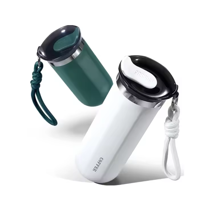 Botella De Agua Termo Aislada De Acero Inoxidable Tumbler Con Tapa Para Bebidas Frías Y Calientes Doble Capa Mantén Frías Y Calientes Durante 6-12 Horas - 1
