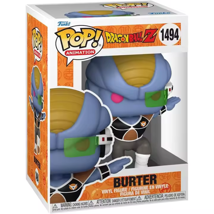 Funko Pop! 1494 Animation: Dragon Ball Z - Burter - Figura de Vinilo Coleccionable - Idea de Regalo- Mercancia Oficial - Juguetes para Niños y Adultos - Anime Fans - Muñeco para Coleccionistas - 1
