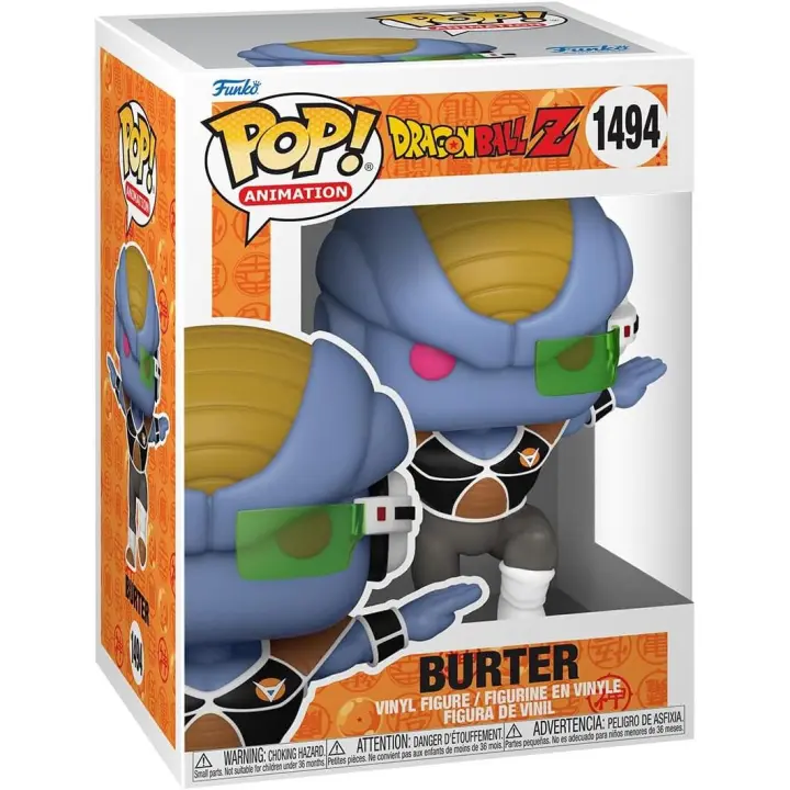 Funko Pop! 1494 Animation: Dragon Ball Z - Burter - Figura de Vinilo Coleccionable - Idea de Regalo- Mercancia Oficial - Juguetes para Niños y Adultos - Anime Fans - Muñeco para Coleccionistas - 1