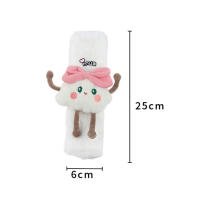 1pc ProteCTOR DE CINTURÓN DE SEGURIDAD COJIN DE HombRO De OVEJA RABIA DISEño DE Oso Dibujos ANIMados Felpa Suave Universal Para Coche - details 11