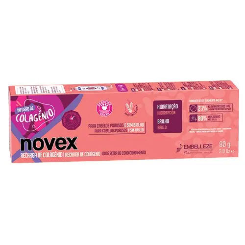 Carga de Hidratación Novex Colágeno vegana 80g - 1