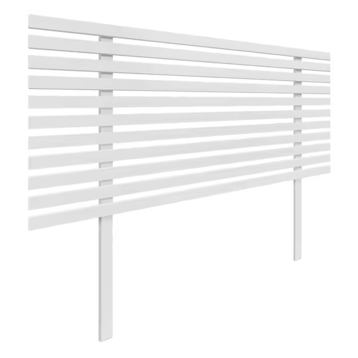 DHOME Cabecero de Madera reciclada DM Estilo Japones con Patas Cama Palets Herrajes incluidos - 1