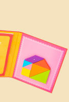 Rompecabezas Magnético 3D De Formas Geométricas Tablero Tangram Juguete Educativo De Madera Para Niños Juego Montessori - details 5