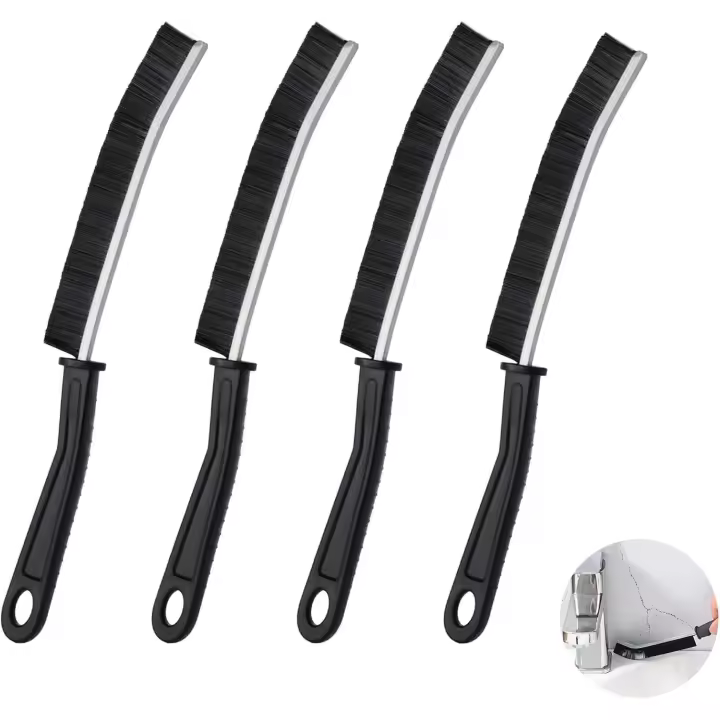 Cepillo para limpiar grietas, cepillo para limpiar esquinas, cepillo para limpieza profunda para inodoro, baño, cocina y herramienta de limpieza del hogar - 1