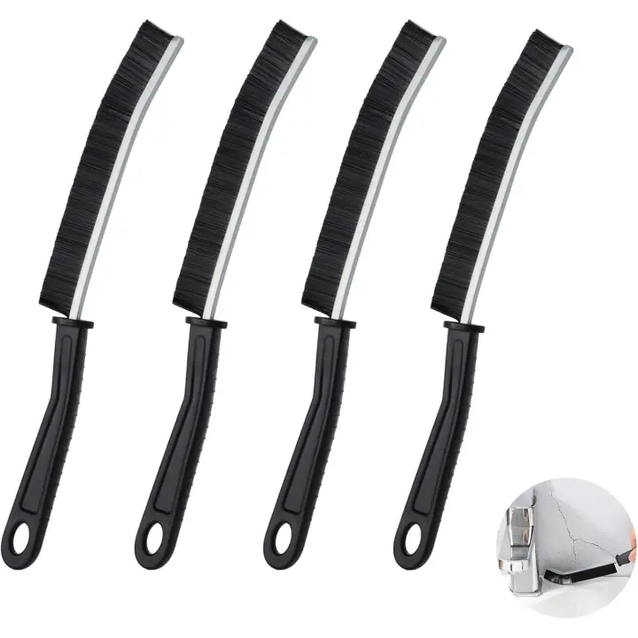 Cepillo para limpiar grietas, cepillo para limpiar esquinas, cepillo para limpieza profunda para inodoro, baño, cocina y herramienta de limpieza del hogar - 1