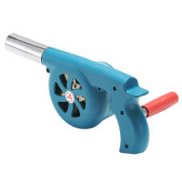 Ventilador De Mano Para Barbacoa Y Camping Estarter Rápido Portátil Accesorios Para Estufa Grill Picnic Color Negro Yelló Azul - details 6
