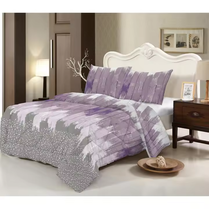 NOVOTEXTIL - Colcha Estampada Reversible para Camas 90-150 | 250gr de relleno de Fibra hueca siliconada | Edredón Cálido; Tacto pluma | NO incluye funda de cojín  | Cubrecamas de Entretiempo perfecto para Primavera/Otoño - 1
