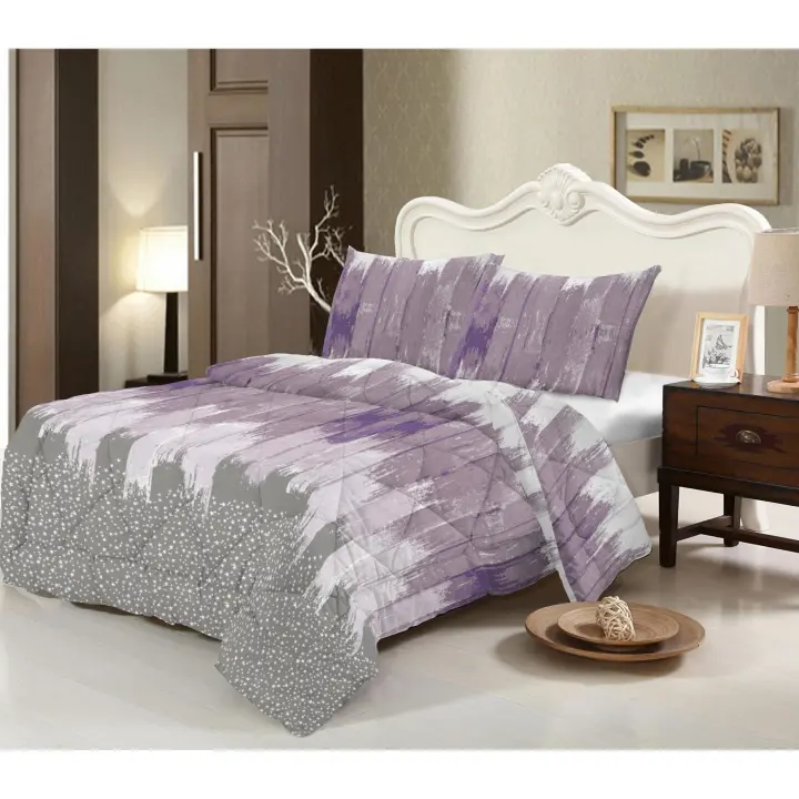NOVOTEXTIL - Colcha Estampada Reversible para Camas 90-150 | 250gr de relleno de Fibra hueca siliconada | Edredón Cálido; Tacto pluma | NO incluye funda de cojín  | Cubrecamas de Entretiempo perfecto para Primavera/Otoño - 1