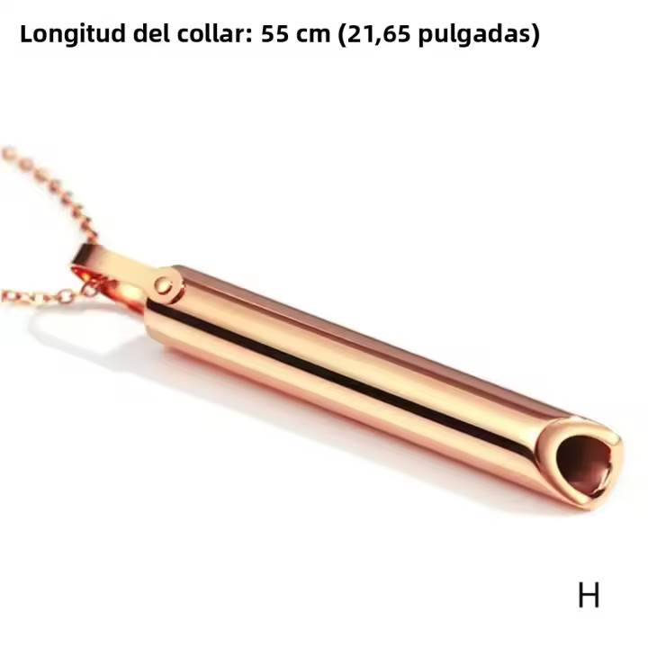 Collar De Acero Inoxidable Para Mujer Anillo De La Presión Del Estrés Joyería De Moda Para Meditación Y Yoga Accesorios Para Mujeres - 1