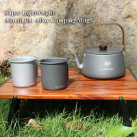 Taza De Acero Aluminio Leaftour 300ml Plegable Para Camping Y Viajes Mano Ligera Para Agua Café Y Té - details 2