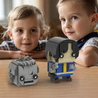Bloques De Construcción MOC TV Play Fallouted Shelter Personajes Creativos Figura De Acción Lucy MacLean Modelo Para Niños - details 6