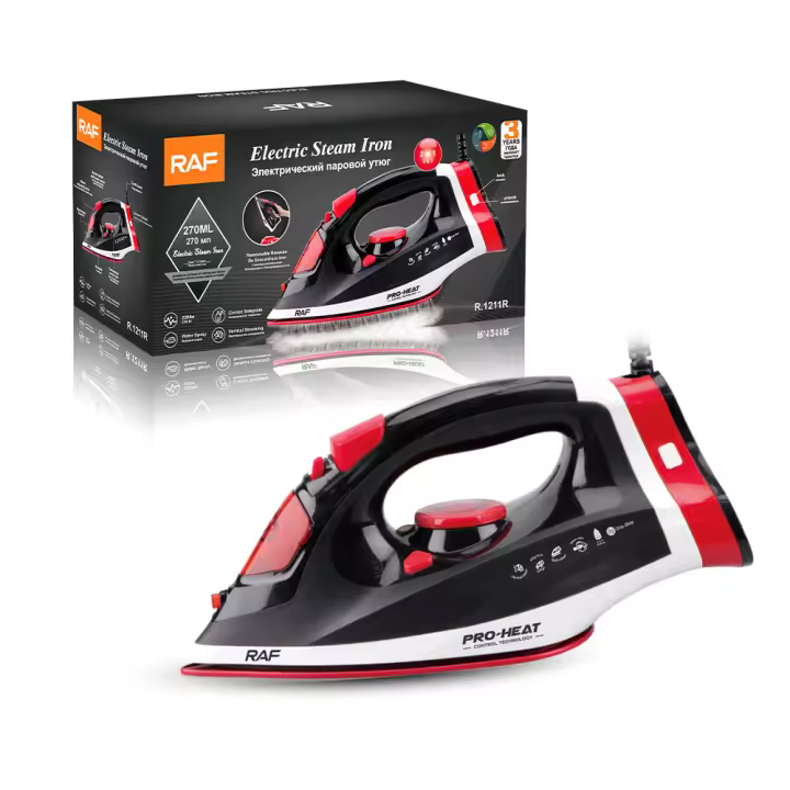 Plancha de vapor inalámbrica RAF de mano con pulverizador ajustable y multifunción R.1211 - 1