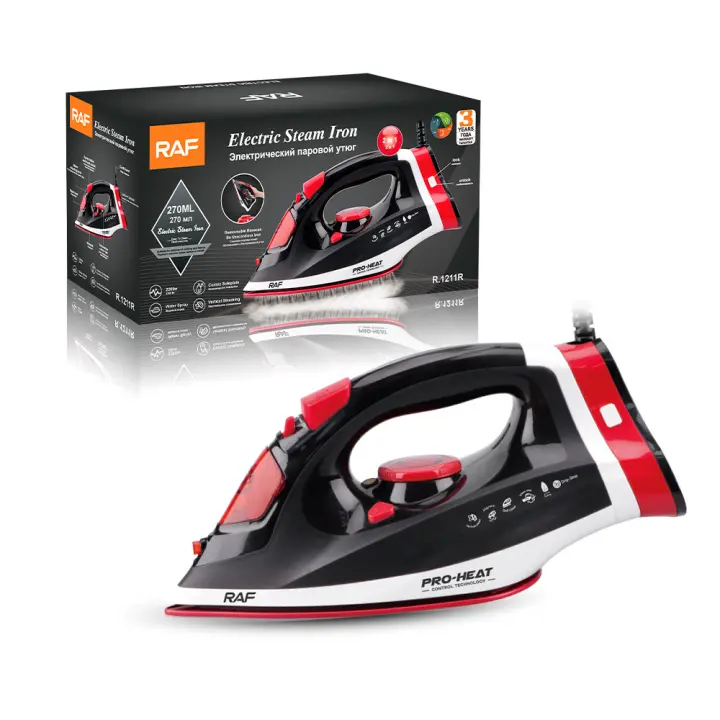 Plancha de vapor inalámbrica RAF de mano con pulverizador ajustable y multifunción R.1211 - 1