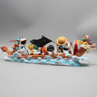 Figura De Anime One Piece Luffy Y Amigos Serie Carrera De Barco Dragón Decoración De Escritorio Regalo Colección De Modelos PVC Para Fans De La Edad De 14 Años O Más - details 3