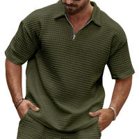 Camiseta Casual Para Hombres Verano 2024 Cuello Redondo Color Sólido Manga Corta Transpirable Y Cómoda Disponible En Varias Tallas Y Colores - details 12
