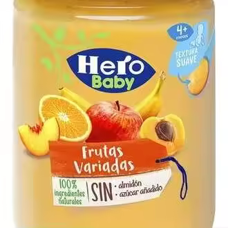 Hero Baby Frutas Variadas Con Cereales Bio 190G - 1