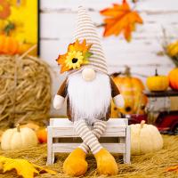 Adornos De Peluche De Gnome Y Calabaza Para Decoración De Navidad Y Agradecimiento Otoño Tamaño Único Decoraciones Swedes Nisse Elf Dwarf - details 5