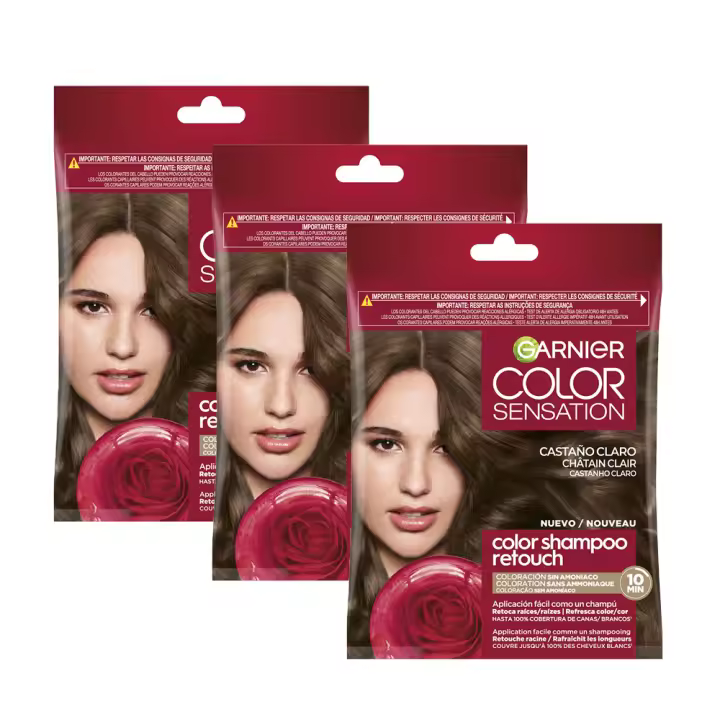 Garnier Color Sensation Color Shampoo Retouch Coloración Semi-permanente Tono sobre Tono Sin Amoniaco - 1