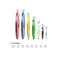 ALLINLIFE Discos Pesas de Hierro Fundido,Hole de for 50MM, 1.25kg,2.5kg,5kg,10kg,15kg,20kg,20kg,gym cast iron calibrated competition powerlifting weight steel plates - details 2