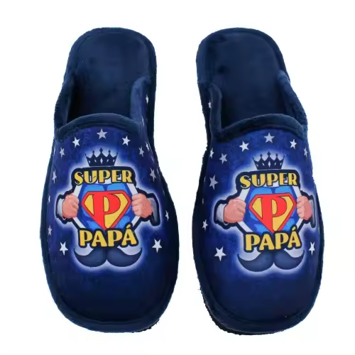 Zapatillas casa SUPER PAPÁ cálidas AM308-346. Hecho en España - 1