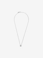 Pandora - Collar con Halo de Brillo Cuadrada-Plata de Leyes - details 1