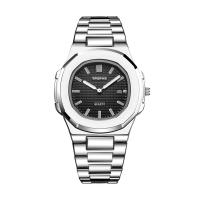 Reloj De Lujo Para Hombre Resistente Al Agua 30M Luminoso Fecha Acero Inoxidable Cuadrado Reloj De Pulsera Cuarzo Estilo Formal Y Casual - details 13