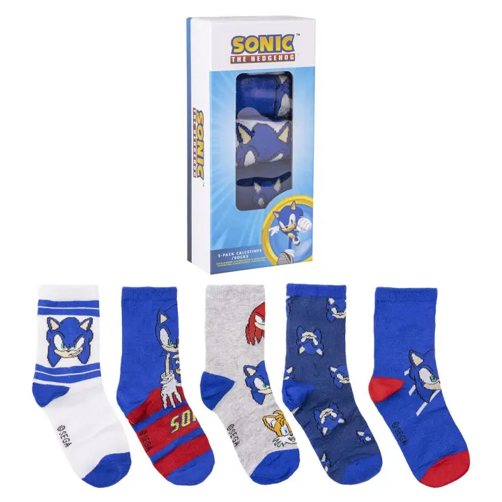 Cerdá Pack Calcetines 5 Piezas Sonic para Niño - 1