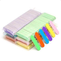 100 Pcs Archos De Uñas De Madera Doble Lado Mini Archos De Uñas Desechables Colores Sandpaper De Papel De Hierro Herramientas De Pulido Y Polvo Para Manicura - details 7