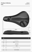 Cubierta De Sillín Para Bicicleta ESLNF Antideslizante Impermeable Almohadillada Absorbedor De Choques Para Deportes Al Aire Libre - details 2