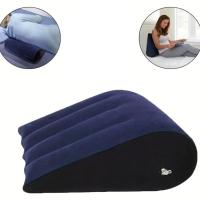 Cojín Mágico Inflable De Silicona PVC Para Parejas Regalo Con Colores Azul Y Negro Soporte De Amor Suave Para Posiciones De Amor - details 1