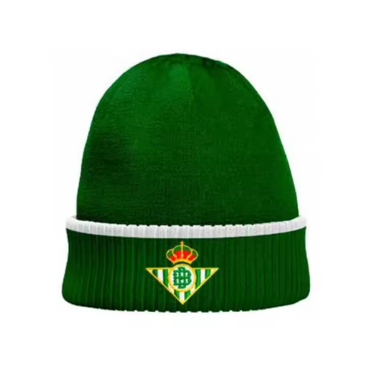 Real Betis Balompié gorro lana invierno clásico escudo bordado producto oficial GRB8286 - 1