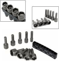 9-Piece Socket Wrench Kit Socket Set Hex Deep Socket Set Socket y Bit Set Socket Adaptador de enchufe para Ratchet Socket Driver Parts - details 2
